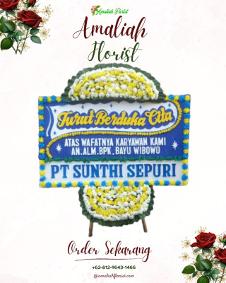 Papan Bunga Duka di Purwadadi