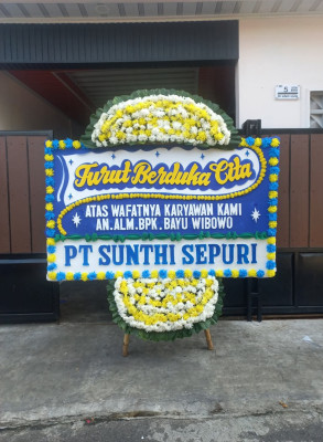 Papan Bunga Duka di Purwadadi
